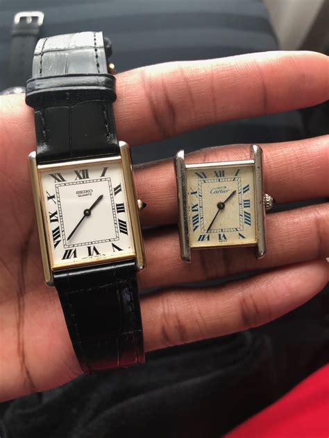 seiko tank cartier|vintage seiko tank watch.